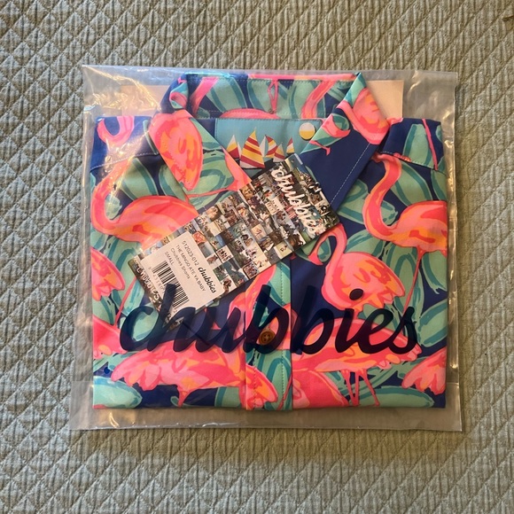 Chubbies - Men’s 1/2 Button Down Shirt - Pattern: the Mingo Ate Ya Baby - Small - Picture 11 of 12